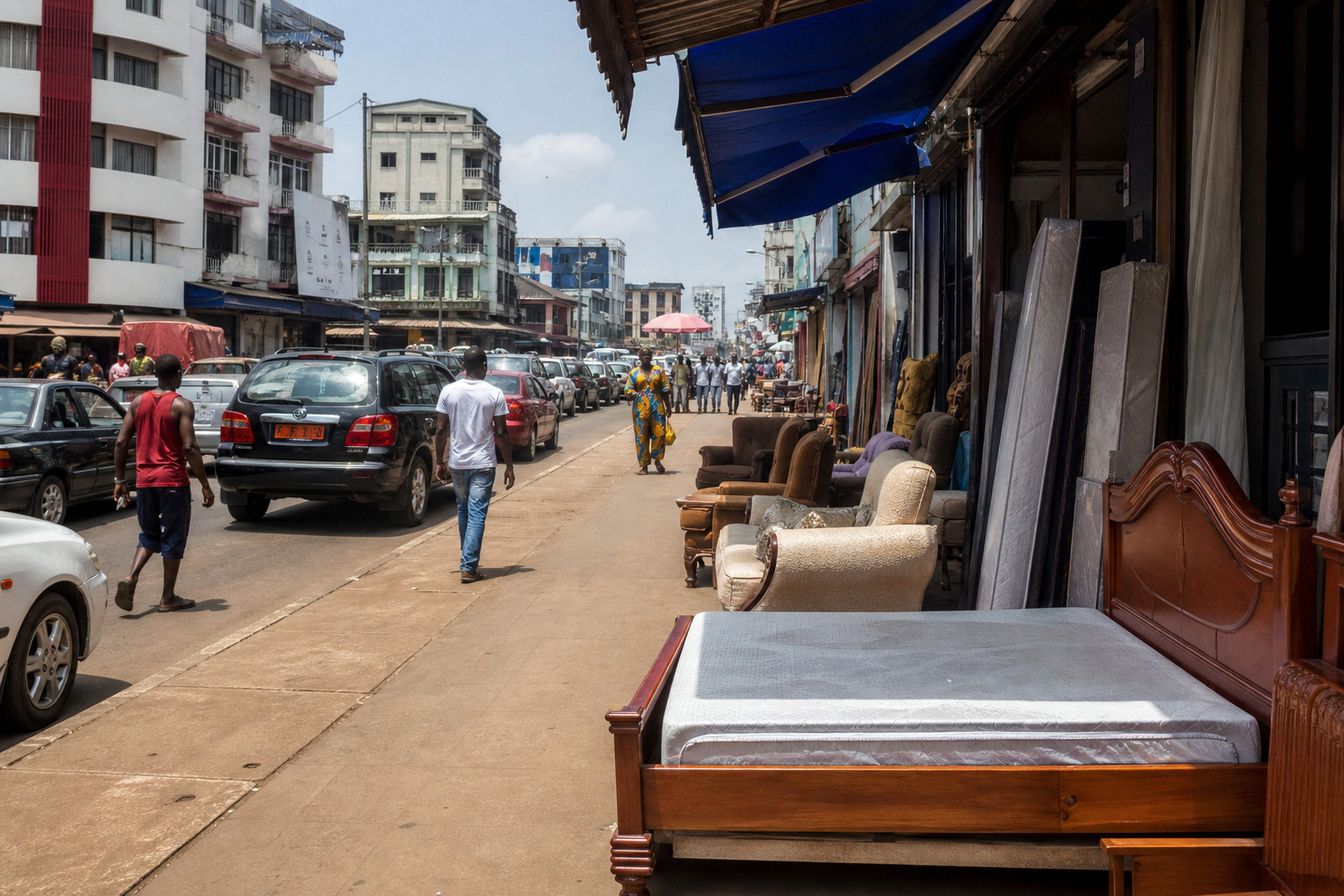 Avenue Kennedy lits et chaises