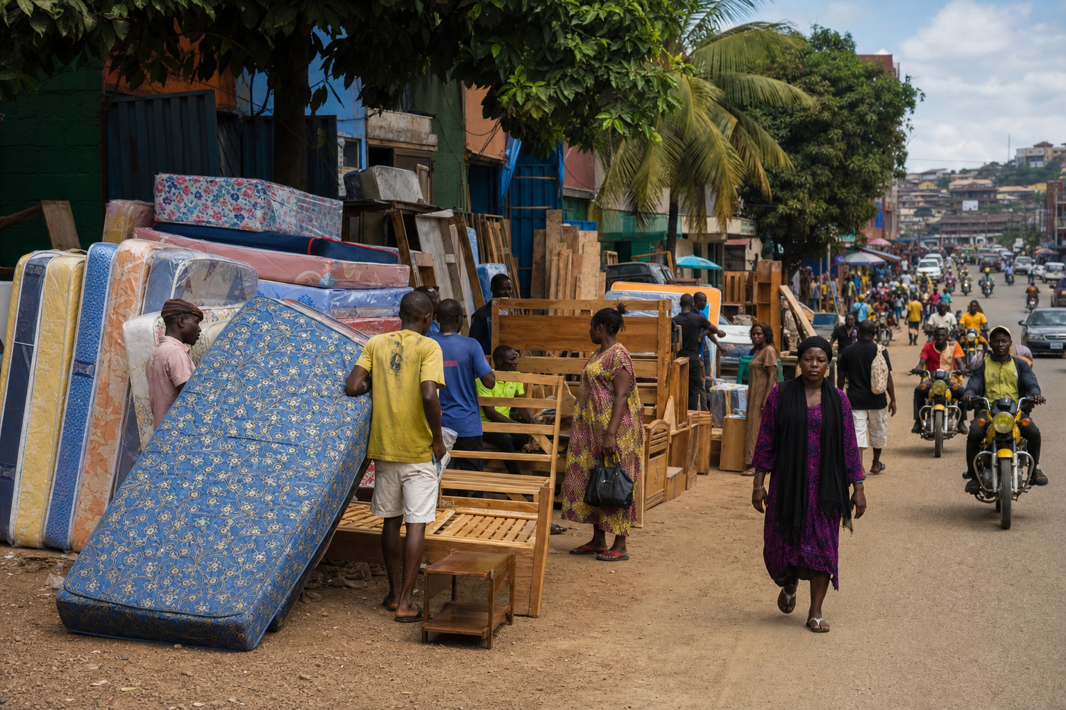 Marché Matelas et lits à Mokolo